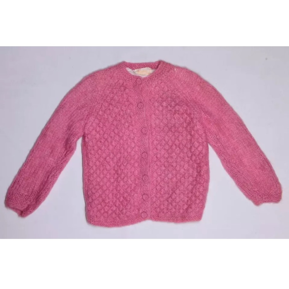 Vintage pink cardigan sweater